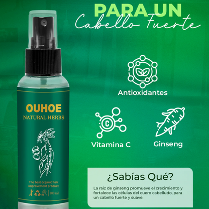 OUHOE® – Tratamiento capilar natural que frena la caída y fortalece el cabello desde la raíz